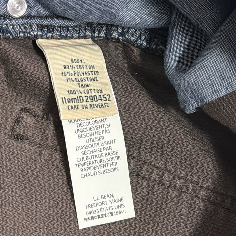 LL Bean Women 10Pet Brown Corduroy Short Pencil Skirt - Picture 5 of 12